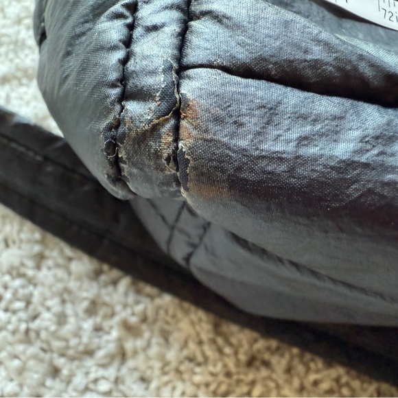 Nike Black Puff Gym Bag with Neon Reddish Orange Interior - Picture 6 of 16